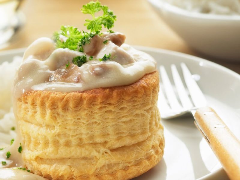 Vol Au Vent De Volaille Et Champignons Chicken In Puff Pastry With Mushrooms Pickled Tongue Cookdc Blog